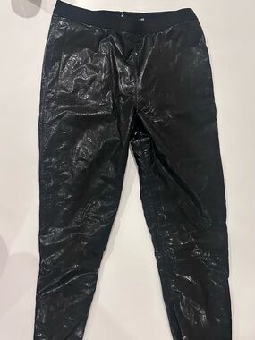 Les Chiffonniers Faux Leather Latex crinkle pants xxs